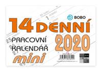 Pracovní MINI 14denní kalendář - stolní kalendář 2020