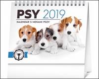 Psy, s menami psov - stolový kalendár 2019