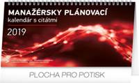 Manažérsky plánovací kalendár s citátmi  - stolový kalendár 2019