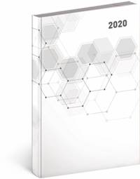 Denní diář Cambio Classic 2020, bílý, 15