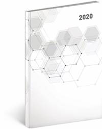 Týdenní diář Cambio Classic 2020, bílý,