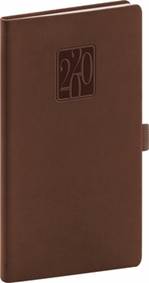Kapesní diář Vivella Classic 2020, hnědý