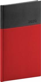 Kapesní diář Dado 2020, červenočerný, 9
