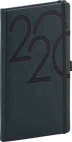 Kapesní diář Ajax 2020, antracitový, 9 ×