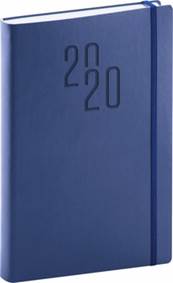 Denní diář Soft 2020, modrý, 15 × 21 cm