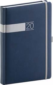 Denní diář Twill 2020, modrostříbrný 15