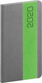 Kapesní diář Davos 2020, šedozelený, 9 ×