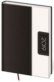 Diář 2019 týdenní A5 Erie černo/bílý
