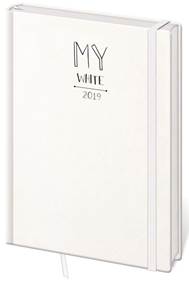 Diář 2019 denní A5 My White