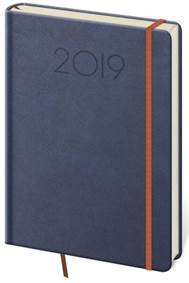 Diář 2019 týdenní A5 New Praga modrý