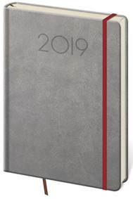Diář 2019 týdenní A5 New Praga tmavě šedý