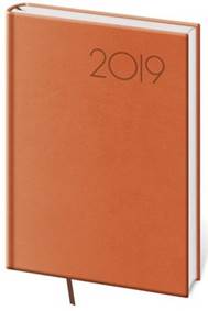 Diář 2019 týdenní A5 Print oranžový