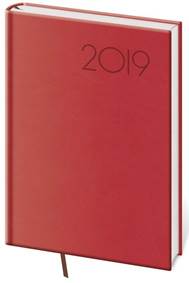 Diář 2019 týdenní A5 Print červený