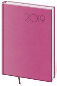 Diář 2019 denní B6 Print růžový