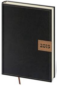 Diář 2019 denní A5 Toledo černý