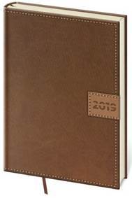 Diář 2019 denní A5 Toledo hnědý