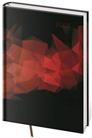 Diář 2019 denní A5 Vario Black