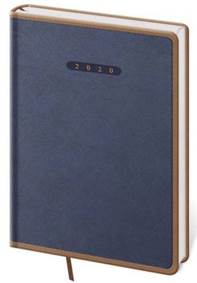 Denní diář A5 Elegant modro/hnědý
