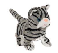 Kočka plyšová se zvukem, chodící a běžící