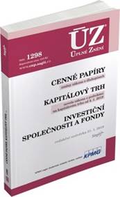 ÚZ 1298 Cenné papíry, Kapitálový trh, Investiční společnosti a fondy, Komod