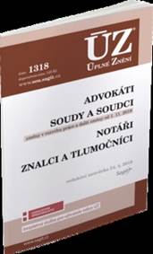 ÚZ 1318 Soudy a soudci, Advokáti