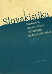 Slovakistika II/2013
