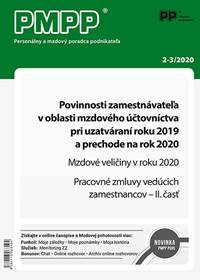 PMPP 2-3/2020 Povinnosti zamestnávateľa v oblasti mzdového účtovníctva
