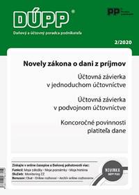 DUPP 2/2020 Novely zákona o dani z príjmov