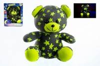 Medvídek svítící ve tmě šedý/žlutý