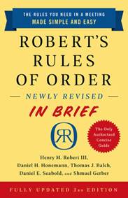 Kniha Roberts Rules of Order