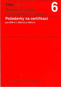 Management kvality v automobilovém průmyslu VDA 6 (6.vydání)