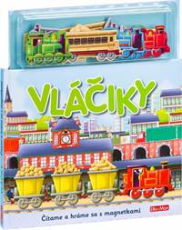 Vláčiky - Knižka s magnetkami kúpite na Knihyprekazdeho.sk