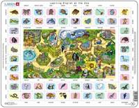 Learning english at the zoo - Puzzle Larsen (70 pieces)