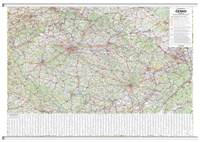 Česko nástěnná automapa