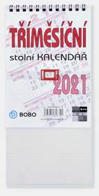 Tříměsíční stolní kalendář 2021 - stolní kalendář