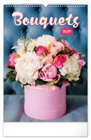 Nástěnný kalendář Kytice 2021