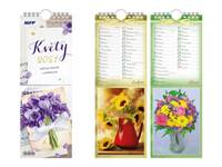 Pohlednicový Květy - nástěnný kalendář 2021