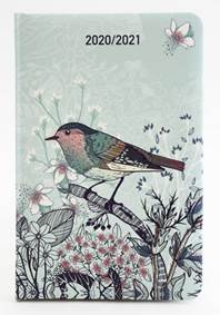 Diář 2020-2021 Ptáček na větvičce 18 měsíční