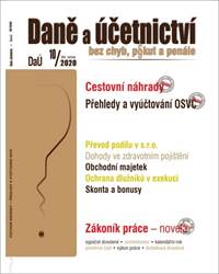 Daně a účetnictví bez chyb, pokut a penále č. 10/2020