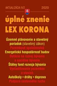 Aktualizácia IV/2 2020 –LEX-KORONA – stavebný zákon a súvisiace predpisy