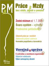 Práce a mzdy 10/2020