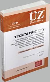 ÚZ 1389 Trestní předpisy