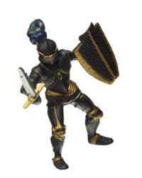 Rytíř v brnění černý