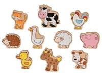 Dřevěná Zvířátka ze statku 10 ks