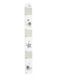 Dřevěný růstový metr Sloni a hvězdičky