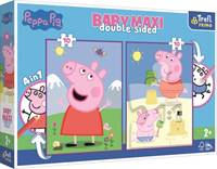 Oboustranné puzzle Prasátko Peppa: Dobrý den BABY MAXI