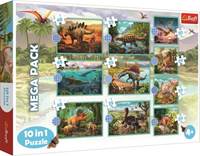 Puzzle Dinosauři MEGA PACK 10v1