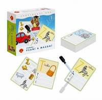 Písmenka Psaní a mazání 1 vzdělávací hra v krabici 19x18x5cm