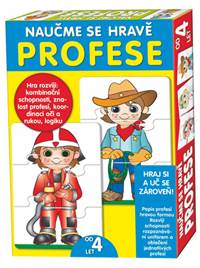Puzzle deskové Naučme se hravě profese