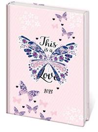 Diář 2023 A5 LYRA denní Butterfly